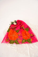 Handpainted Organza Shawl