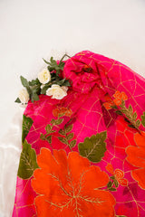 Handpainted Organza Shawl